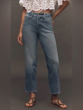 Good American High-Rise Straight Leg Jeans